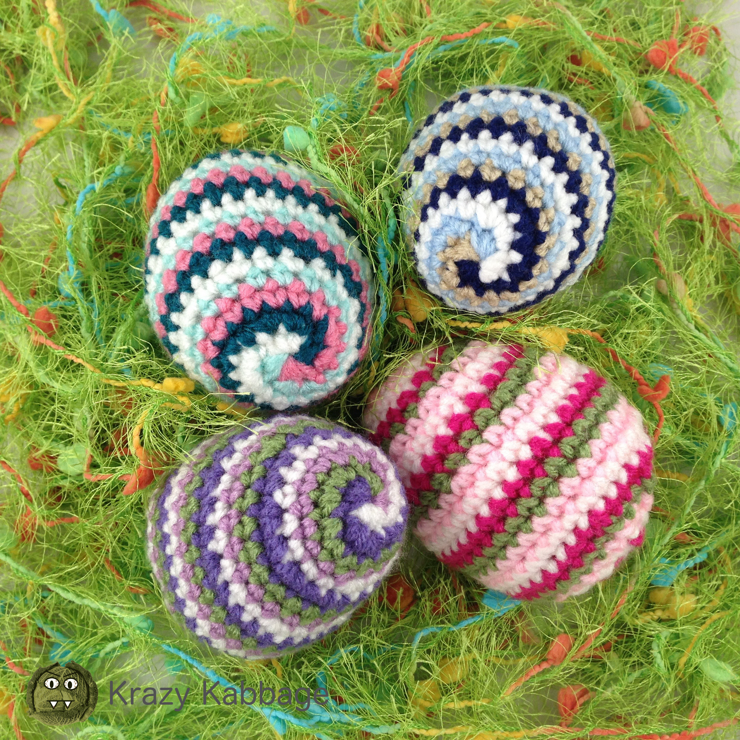 Crochet Spiral Easter Eggs – Krazy Kabbage