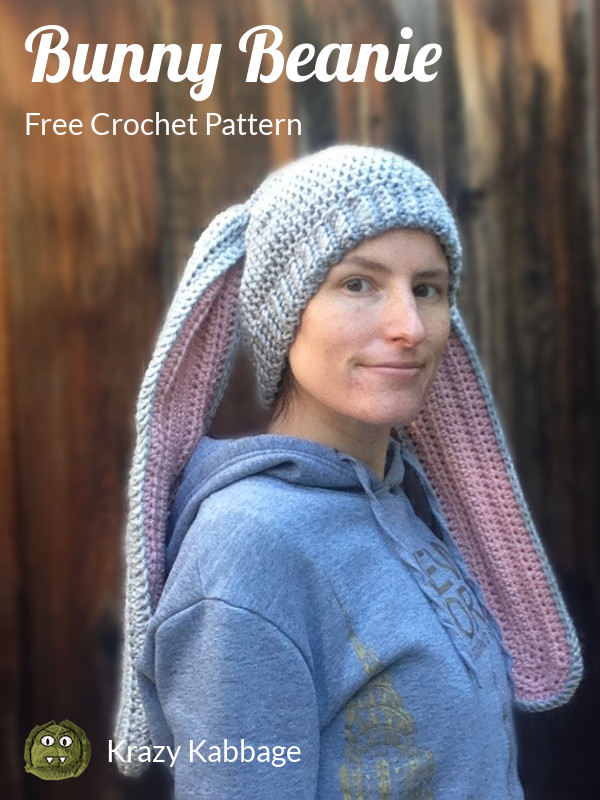 Floppy Bunny Ears Beanie Free Crochet Pattern – Krazy Kabbage