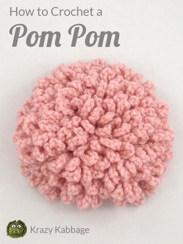 How to Crochet a Pom Pom – Krazy Kabbage