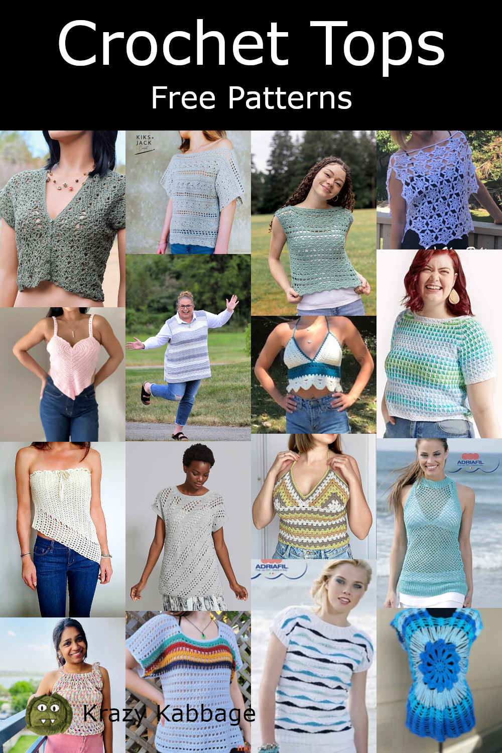 Summer Tops Free Crochet Patterns Collection – Krazy Kabbage