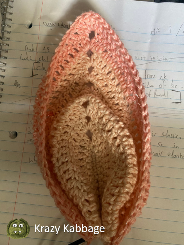 crochet flower petal Krazy Kabbage