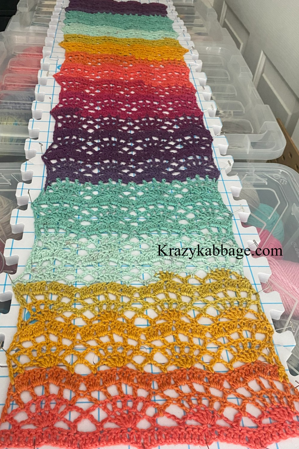 lace shell scarf pattern block – Krazy Kabbage